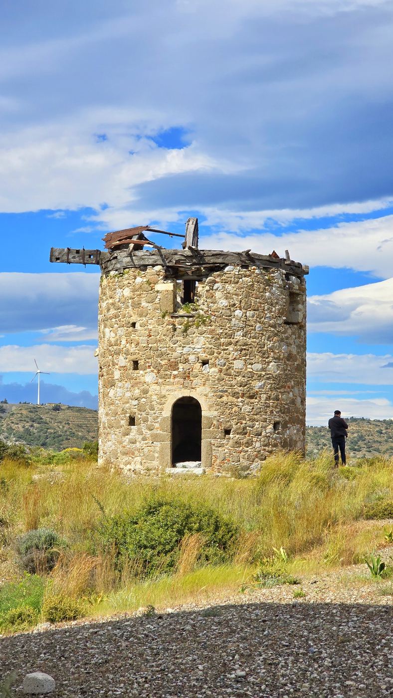 Remains of a stone windmill